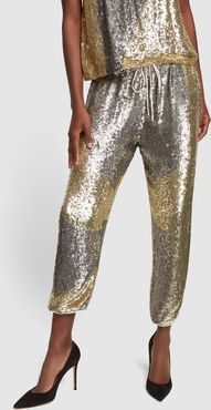 Stacia Pant in Silver/Gold, X-Small
