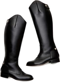 Luther Tall Boots in Midnight Black, Size IT 36