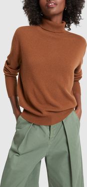 Cashmere Ralphie Sweater in Cognac, Medium