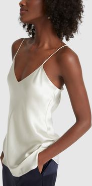 Isabella Silk Cami Top in Ivory, X-Small