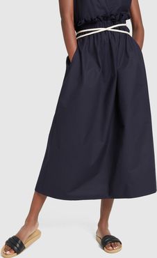 Jupe Grand Large Skirt with Rope Belt in Navy/Marine, I