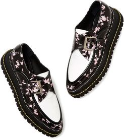 Floral Creepers in Black/Pink/White, Size IT 36