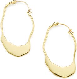 Banco Outline Earrings in Yellow Gold