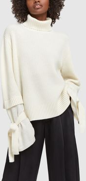 The Chunky Two-In-One Jumper in Ivory, X-Small