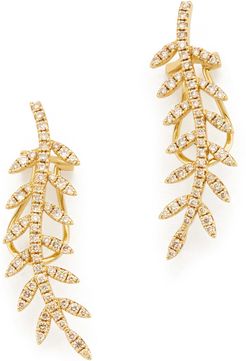 Ivy Gold Diamond Ear Cuffs Earring in Yellow Gold/Brown Diamonds
