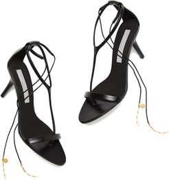 Heeled Sandals in Black/Black, Size IT 36