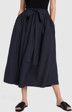 Broadcloth Navy Skirt, X-Small