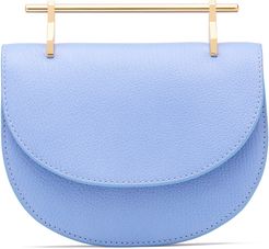 Mini Half-Moon Handbag in Powder Blue Lux