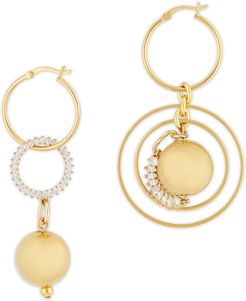 Sonic Mismatched Earrings in Yellow Gold