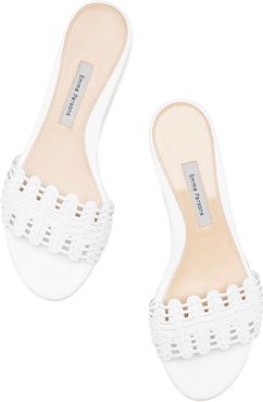 Paloma Slide Sandals in White, Size IT 36