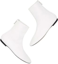 Dance White Leather Boots, Size IT 36