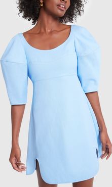 Deliberate Distance Cone Dress in Blue, Size UK 6