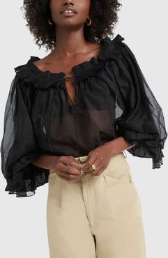 Roussia Blouse in Black, X-Small