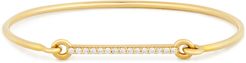Prive Diamond Bar Closed Bangle Bracelet in Yellow Gold/Diamond, X-Small