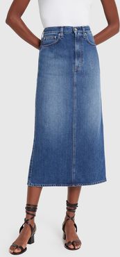 Bitti Skirt in Washed Blue, X-Small