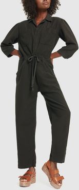 Frida Jumpsuit in Dark Olive, X-Small