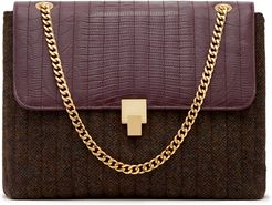 Quinton Chain Bag in Burgundy/Brown-Black