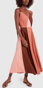 Rosa Dress in Rust Tonal Mix, Size UK 6