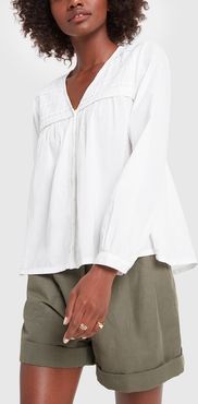 Riley Top in White, X-Small