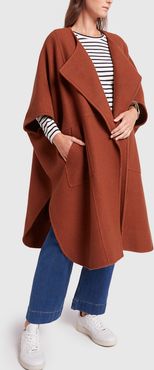 Fatima Wrap Cape in Copper, X-Small/Small