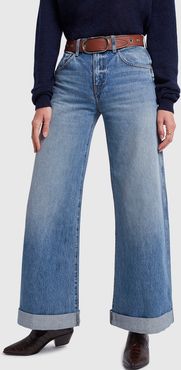 Noelle Wide-Leg Jeans in Santa Cruz, Size 24