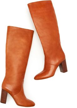 Goldy Tall Boots in Cognac, Size 6