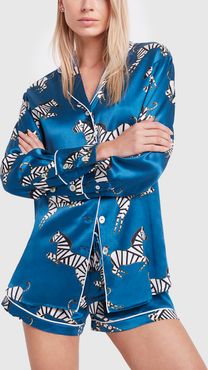 Alba Silk Pajama Set in Zoda, Size 1