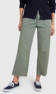 The Patch-Pocket Pants in Army Green, Size 24