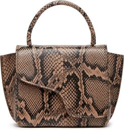 Montalcino Snake Print Bag in Brown Printed Snake