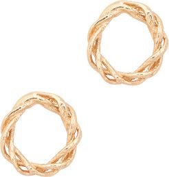 Rope Earrings in Yellow Gold