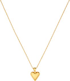 Gold Tiny Heart Pendant in Gold Vermeil