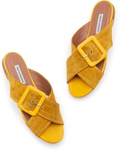 Leni Sandals in Mustard, Size IT 36