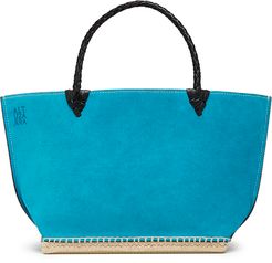 Small Espadrille Tote Bag in Mayan Turquoise