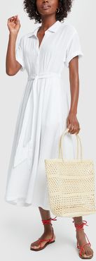Caylin Dress in White, X-Small
