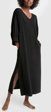 Sariah Caftan in Black, Size 0