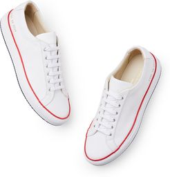 Achilles Low Sneakers in White/Red, Size IT 36