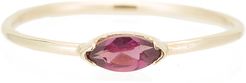 Marquis Wink Ring in Yellow Gold/Rhodolite Garnet , Size 4