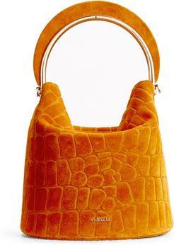 Aria Bucket Crossbody in Saffron