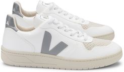 V-10 Sneakers in White Oxford Grey, Size IT 36
