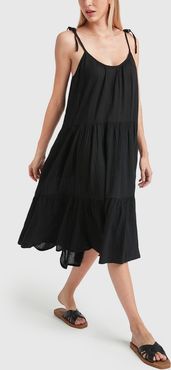 Daisy Dress in Black, X-Small
