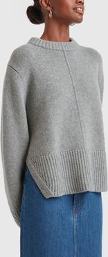 Virginia Pullover in Warm Grey, X-Small