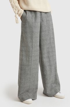 Wide-Leg Trousers in Grey, Size UK 6