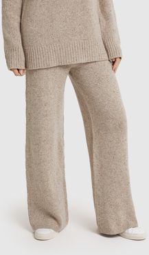 Tweed Knit Trousers in Blush, X-Small