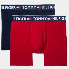 Bold Cotton Boxer Brief 2Pk Red/Navy - L