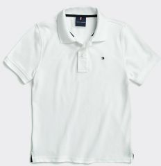 Boy's Adaptive Classic Polo Bright White - XS