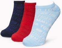 Ankle Sock 3Pk Navy / Red / Sky Blue -