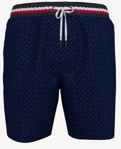 Essential Geometric Print Swim Trunk Navy - L