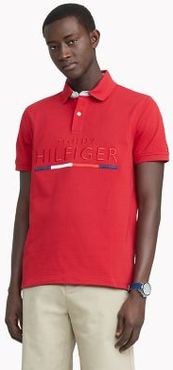 Custom Fit Essential Hilfiger Polo Apple Red - XS