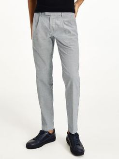 Tapered Fit Birdseye Print Pant Faded Indigo - 31/32