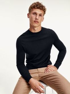 Luxury Wool Crewneck Sweater Desert Sky - L